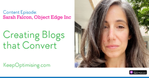Sarah Falcon Object Edge Inc Content Marketing