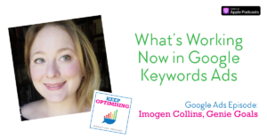 Imogen Collins Genie Goals Google Ads